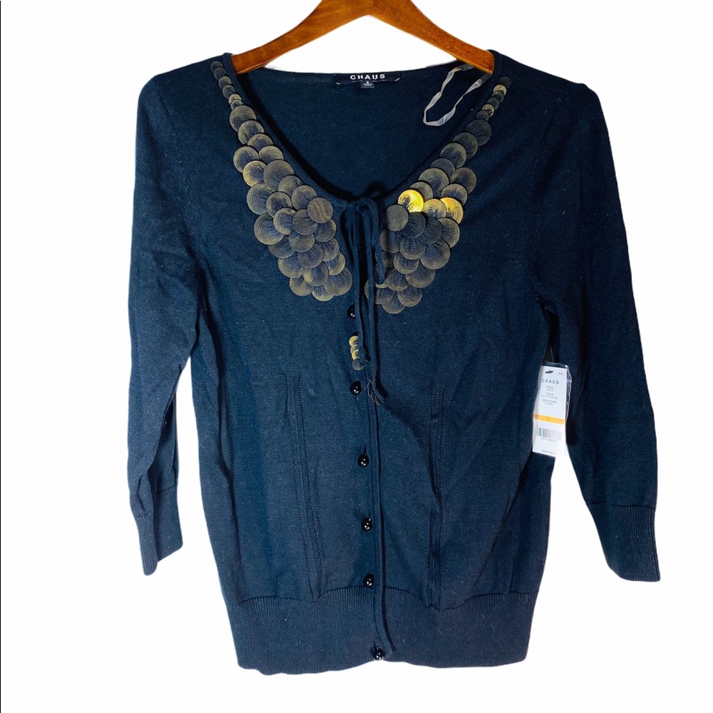 Gorgeous Embellished Sweater Cardigan**Small